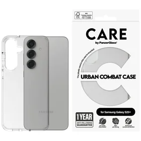 CARE by PanzerGlass Flagship Urban Combat dėklas Samsung Galaxy S25+ - skaidrus
