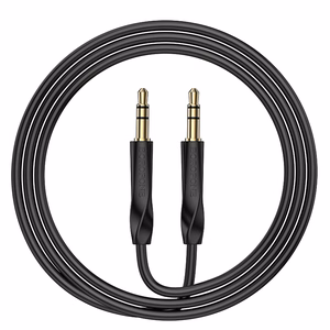 Borofone Kabelis AUX BL16 - lizdas 3,5 mm į lizdą 3,5 mm - 1 metras juodas