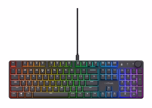 Trust GXT 866 TORIX klaviatūra Žaidimams USB QWERTY JAV tarptautinė versija Juoda