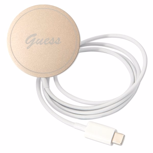 Rinkinys Guess GUBPP14SHMEACSK dėklas + įkroviklis iPhone 14 6.1" juodas/kietas dėklas Marmuras Magnetinis