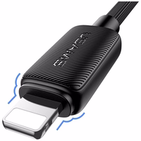 USAMS laidas KY Series US-SJ689 2.4A USB-A į Lightning 1m baltas