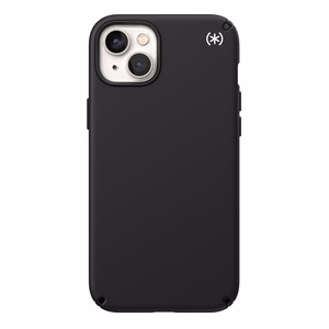 Speck Presidio2 Pro MagSafe case for iPhone 15 Plus / 14 Plus, with Microban antimicrobial protection, Black / Black / White