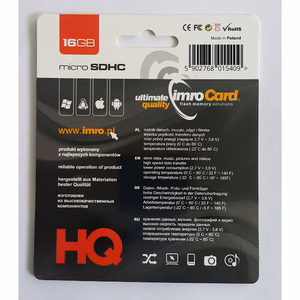 Imro atminties kortelė 16GB microSDHC cl. 6