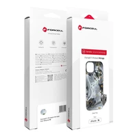 FORCELL F-PROTECT Mirage, karinio standarto išbandytas magnetinis dėklas telefonui IPHONE 16 PLUS, sidabrinis rūkas