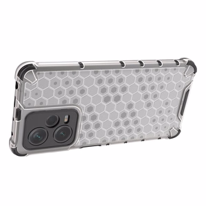 Honeycomb dėklas telefonui Xiaomi Redmi Note 12 Pro+ šarvuotas hibridinis dangtelis juodas