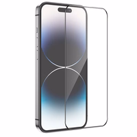 Borofone grūdintas apsauginis stiklas BF6 Diamond Armor viso ekrano HD Iphone 15 Pro Max telefonui - 10 vienetų rinkinys