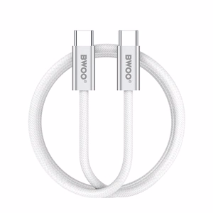 BWOO 240W pintas kabelis USB-C - USB-C BO-X317C-C 1m baltas