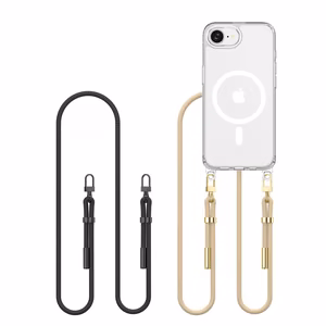 Чехол Tech-Protect FlexAir Chain MagSafe для iPhone 16e / 17e - чёрный и бежевый