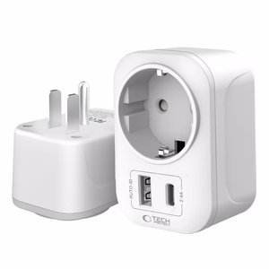 Tech-Protect TA100 US adapteris baltas