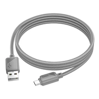 Kabelis USB A į Micro USB Hoco 2,4A 1 m X113 pilkas