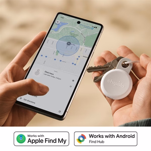 Chipolo LOOP – įkraunamas Bluetooth sekiklis su silikoniniu kilpeliu iOS & Android, Chalk
