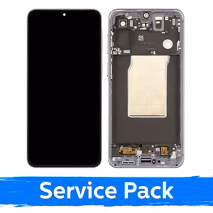 Ekranas skirtas Samsung A576 A57 5G su rėmeliu / Gray / (Service Pack)