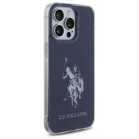 US Polo USHCP15XTPUHRBV iPhone 15 Pro Max 6.7" mėlyna/mėlyna Blizgus Didelis Logotipas
