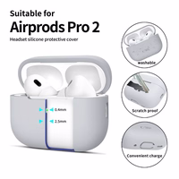 Tech-Protect silikoninis dėklas Apple AirPods Pro 1 / 2 - pilkas