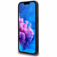 Guess Peony Script Logo Magnetinis dėklas telefonui iPhone 16e - juodas