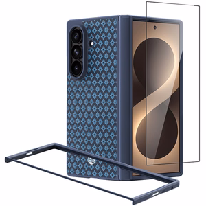 Benks Magnetic Armor Grid Pro Grand Combo dėklas (C.K.FL.SA.BE.C051), skirtas Samsung Galaxy Z Fold 8 Ultra, mėlynas