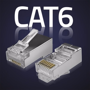 Qoltec 54556 RJ45 Modulinis Jungtis CAT6 FTP Paauksuoti Kontaktai 100 vnt.