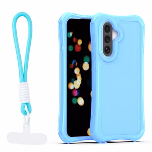 Safepop dėklas su dirželiu skirtas Samsung Galaxy A36 5G / A56 5G / A37 5G mėlynas