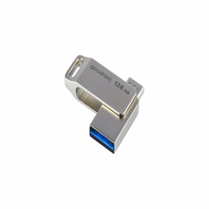 Goodram USB atmintinė 128GB USB 3.2 ODA3 sidabrinė TYPE-A+TYPE-C