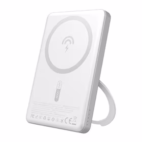 Dudao K28S 20W PD 5000mAh Išorinė baterija su Magnetine funkcija ir stovu - sidabrinė