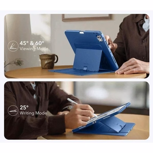 ESR Flip Hybrid deklas iPad Pro 13 7 / 8 / 2024-2025 - Tamsiai melynas