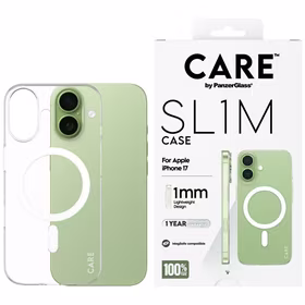 CARE by PanzerGlass SL1M MagSafe deklas iPhone 17 - skaidrus