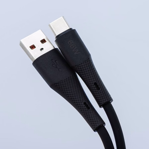 FORCELL F-ENERGY C342 kabelis USB A į Type C QC4.0 3A 66W Silikoninis 1 m juodas