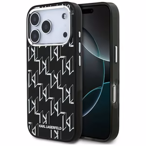 Karl Lagerfeld IML KL Monogram MagSafe чехол iPhone 17 Pro черный