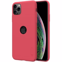 Nillkin Super Frosted Shield - dėklas Apple iPhone 11 Pro z wycięciem na logo (Bright raudonas)