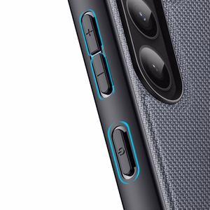 Dux Ducis Fino dėklas Samsung Galaxy S23+ su silikoniniu rėmeliu pilkas