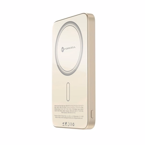 Išorinė baterija saderinta su MagSafe Forcell F-Energy SuperSlim F5K8 QC4.0 PD3.0 15W 5000 mAh titano dykumos spalva