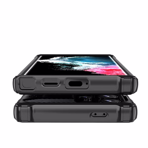 Hibridinis šarvų dėklas Samsung Galaxy S25 Edge - juodas