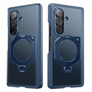 Комплект Supcase UB Aero MagSafe из 2 предметов: чехол и защитное стекло с фильтром конфиденциальности для Samsung Galaxy Z Fold 8 Ultra — тёмно-синий