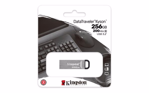 Kingston Technology DataTraveler Kyson USB atmintukas 256 GB USB A tipo 3.2 Gen 1 (3.1 Gen 1) Sidabras