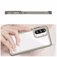 Outer Space dėklas telefonui Samsung Galaxy A56 dėklas su lanksčiu rėmeliu - pusiau permatomas, juodas