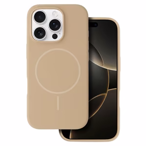 Magsafe plonas silikoninis dėklas Iphone 15 Pro Max rudas