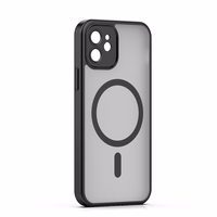 Mag Matt dėklas iPhone 12 6,1" juodas