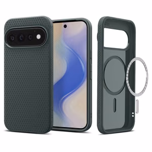 „Spigen Liquid Air (Mag Fit)“ dėklas „Google Pixel 11 Pro“, žalias („Abyss Green“)