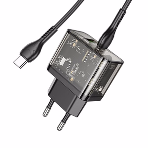 Įkroviklis Hoco N34 + "USB-C (Type-C) to USB-C (Type-C)" (1xUSB-C;1xUSB 20W)