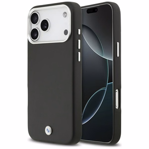 BMW Sign visiškai dengiantis metalinis magnetinis dėklas telefonui iPhone 17 Pro Max - juodas
