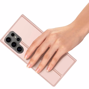 DUX DUCIS чехол-книжка SKIN PRO для SAMSUNG S25 Ultra розовый
