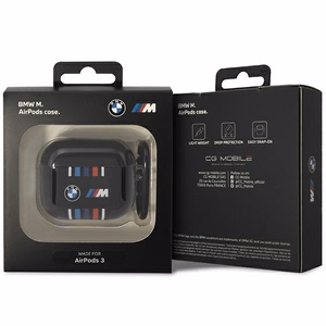 BMW BMA322SWTK AirPods 3 gen coverblack/black Multiple Colored Lines