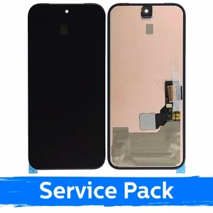 LCD ekranas skirtas Google Pixel 8A juodas su rėmeliu (Service Pack)