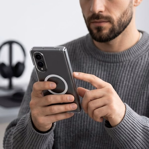 Tech-Protect FlexAir Hybrid MagSafe dėklas Samsung Galaxy Z Fold 8, skaidrus