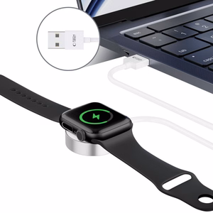 Tech-Protect UltraBoost magnetinis indukcinis įkroviklis su USB-A jungtimi Apple Watch 1.2m - baltas