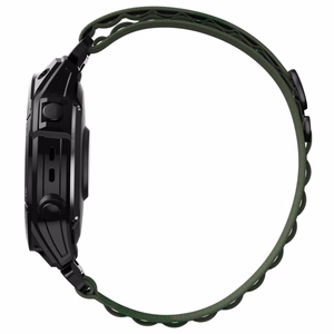 Tech-Protect Nylon Pro dirželis, skirtas Garmin Fenix 5 / 6 / 6 Pro / 7 – tamsiai žalias