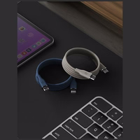 Laidas Energea Helix 60 USB-C į USB-C magnetinis 480Mbps 60W 1.5m natural