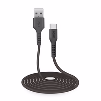 SBS TECABLETC3MTK USB-A - USB-C kabelis 3 m - juodas