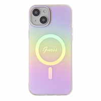 Guess GUHMP15MHITSP iPhone 15 Plus 6.7" rožinis/rožinis kietas dėklas IML Iridescent MagSafe
