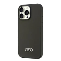 Audi Silikoninis dėklas telefonui iPhone 16 Pro Max 6.9" juodas/juodas kietas dėklas AU-LSRIP16PM-Q3/D1-BK